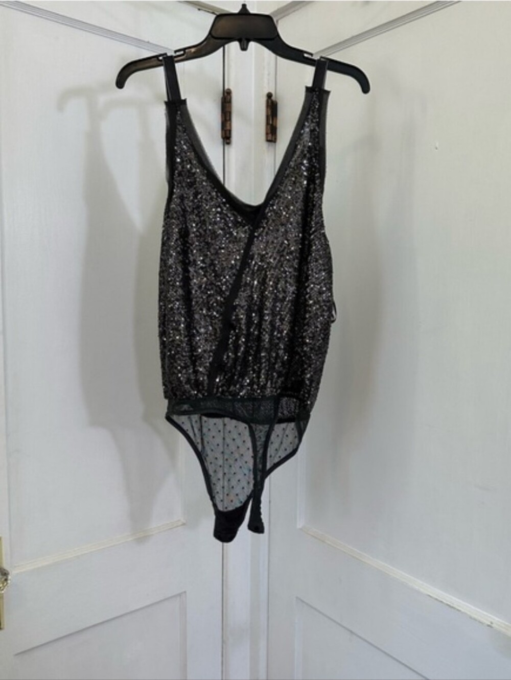 Free People Shimmer & Shine Sequin Bodysuit Size Large - Picture 14 of 16